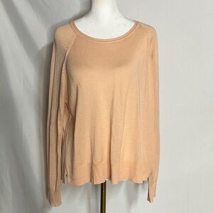 Zara Peach Crew Neck Sweater